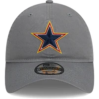 Casquette réglable 9TWENTY gris Dallas Cowboys New Era pour homme