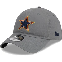 Casquette réglable 9TWENTY gris Dallas Cowboys New Era pour homme