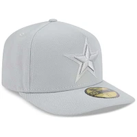 Casquette ajustée A-Frame 59FIFTY pour homme avec coloris gris Dallas Cowboys de New Era
