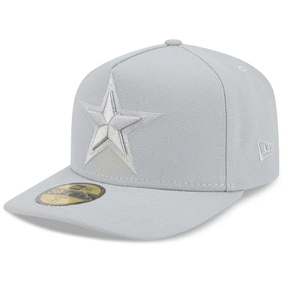 Casquette ajustée A-Frame 59FIFTY pour homme avec coloris gris Dallas Cowboys de New Era