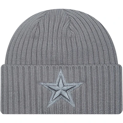 Men's New Era Gray Dallas Cowboys Color Pack Cuffed Knit Hat