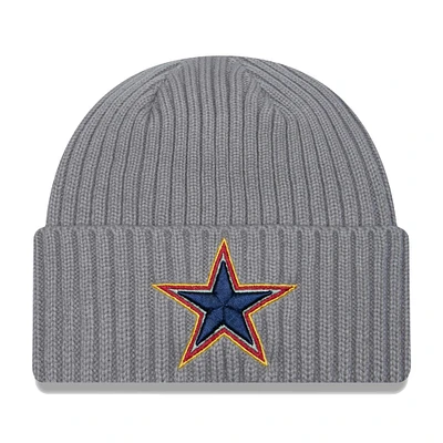 Men's New Era  Gray Dallas Cowboys Color Pack Multi Cuffed Knit Hat