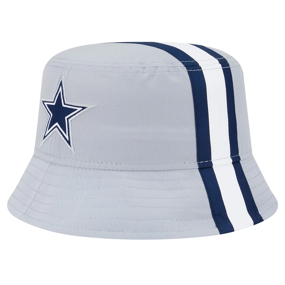 Chapeau bob gris Dallas Cowboys pour homme New Era