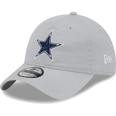 Men's New Era  Gray Dallas Cowboys Main Core Classic 2.0 9TWENTY Adjustable Hat