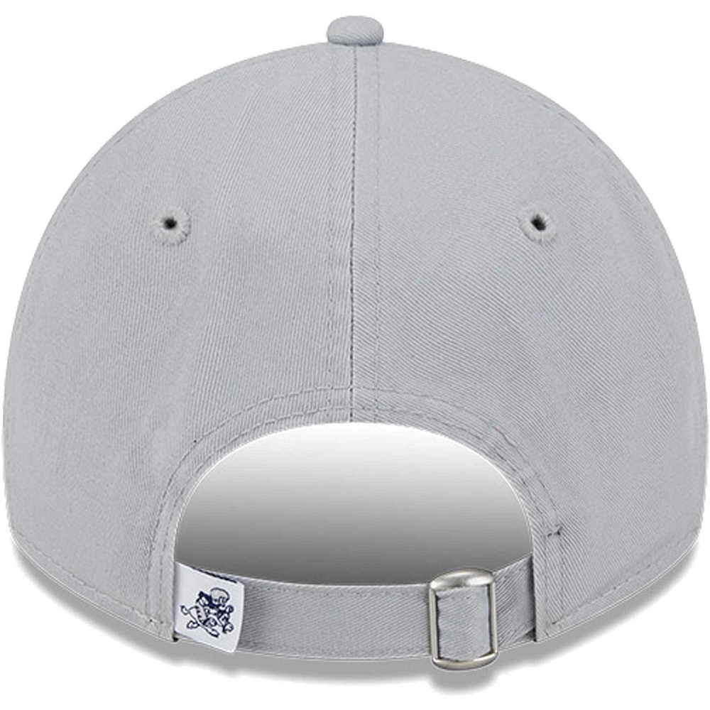 Men's New Era Gray Dallas Cowboys Retro Main Core Classic 2.0 9TWENTY Adjustable Hat