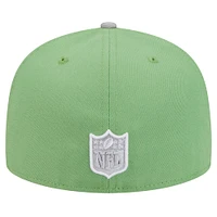 Men's New Era Green/Gray Dallas Cowboys Two-Tone Color Pack 59FIFTY Fitted Hat