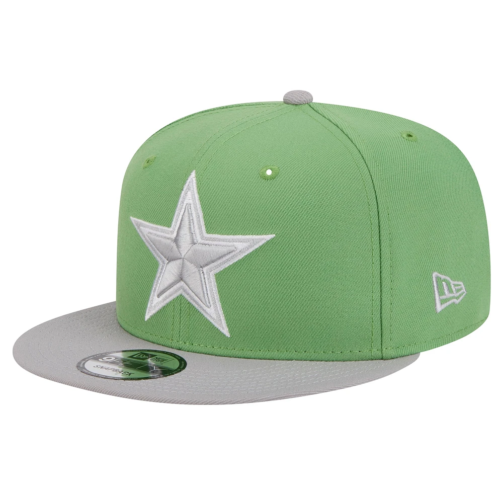 Men's New Era Green Dallas Cowboys Two-Tone Color Pack 9FIFTY Snapback Hat