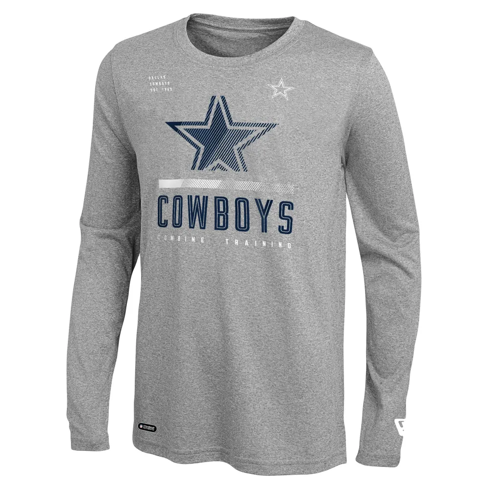 Lids Dallas Cowboys New Era Combine Authentic Redzone Long Sleeve T-Shirt -  Heather Gray