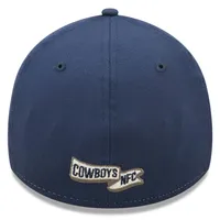 Men's New Era Heathered Gray/Navy Dallas Cowboys 2022 Sideline 39THIRTY Historic Flex Hat