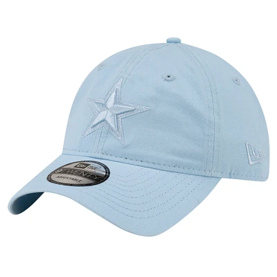 Casquette réglable 9TWENTY New Era pour hommes, bleu clair, Dallas Cowboys Color Pack