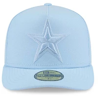 Casquette ajustée A-Frame 59FIFTY bleu clair Dallas Cowboys pour homme New Era