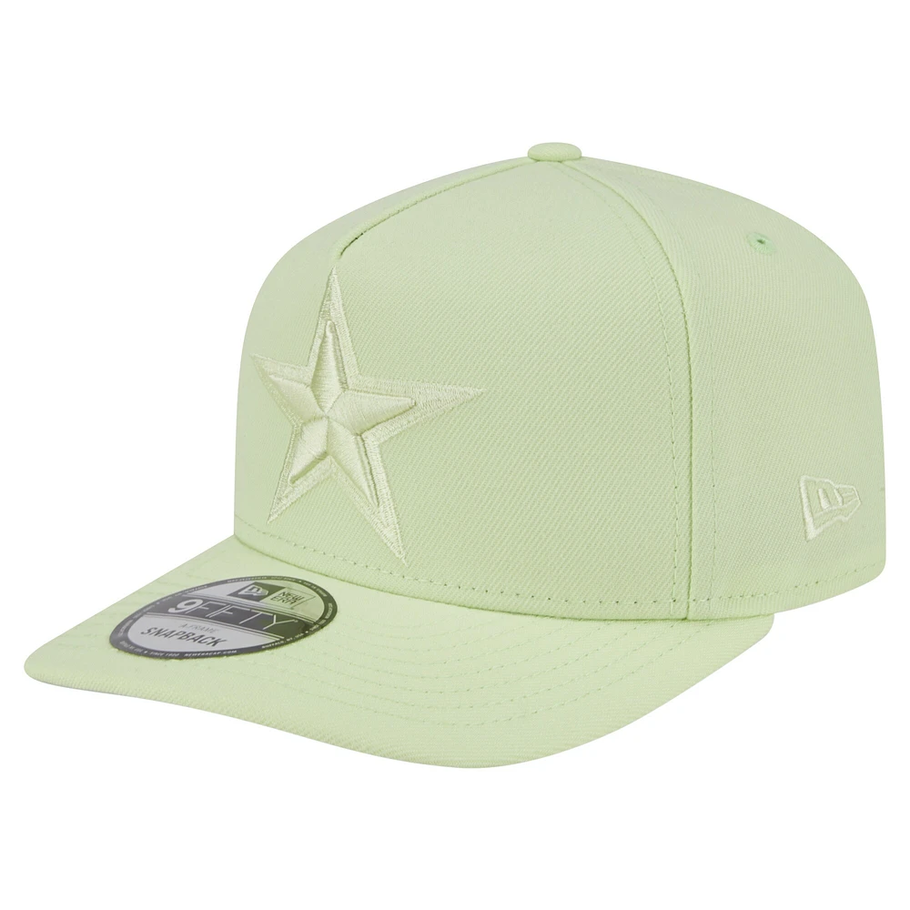 Casquette Snapback 9FIFTY Dallas Cowboys vert clair New Era pour homme