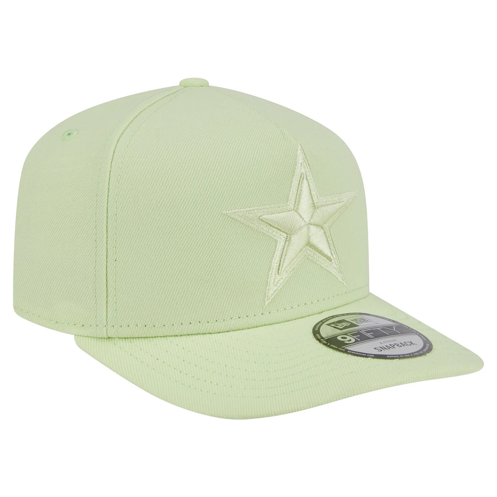 Casquette Snapback 9FIFTY Dallas Cowboys vert clair New Era pour homme
