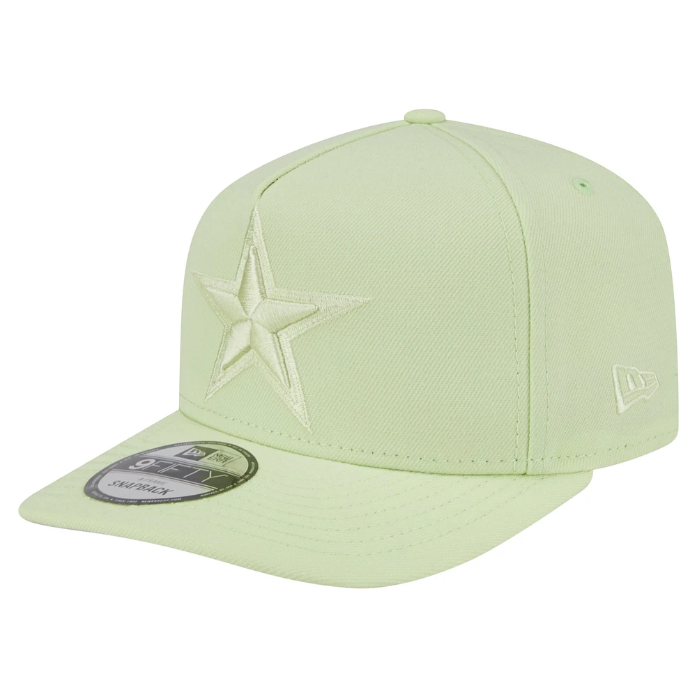 Casquette Snapback 9FIFTY Dallas Cowboys vert clair New Era pour homme