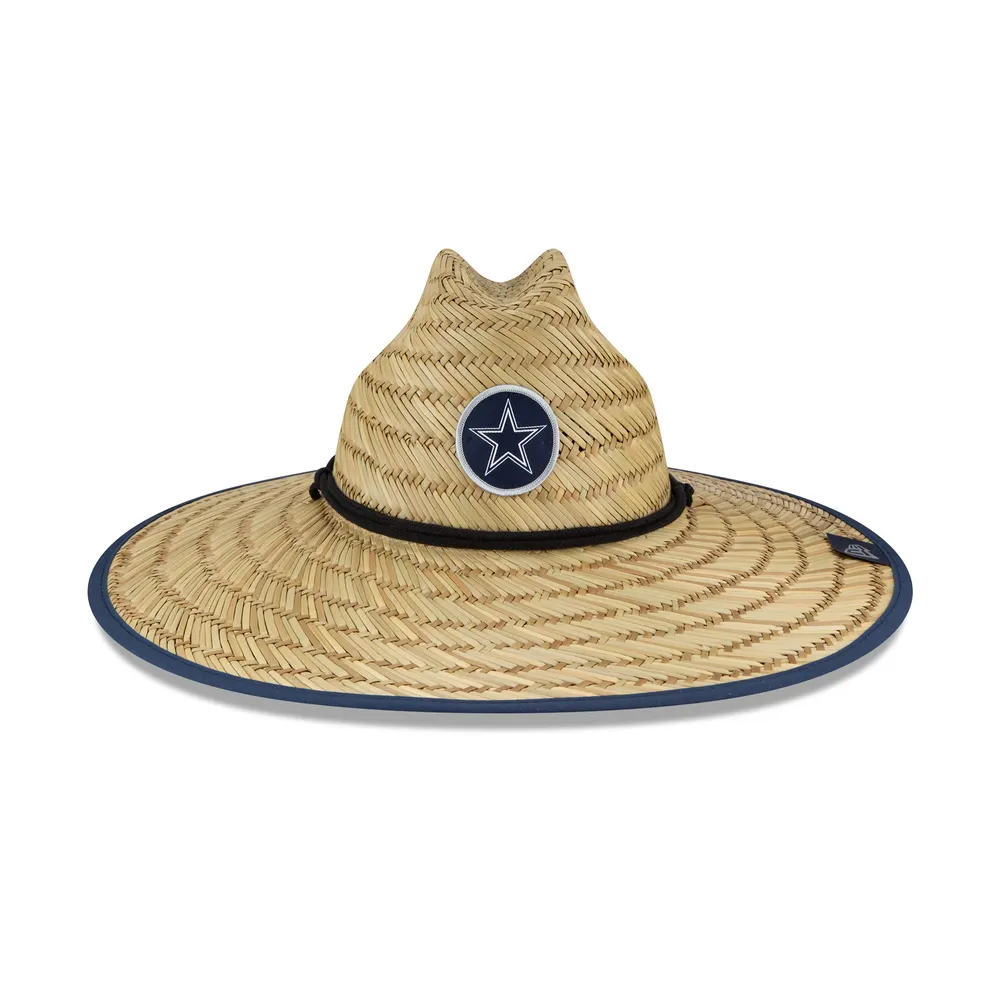New Era Men's New Era Natural Dallas Cowboys 2020 NFL Summer Sideline  Official Straw Bucket Hat