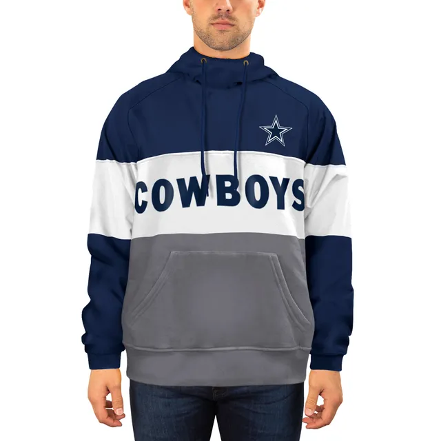 Lids Dallas Cowboys New Era Fleece Star Pullover Hoodie - Navy/Gray