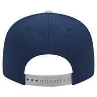 Casquette à visière snapback 9FIFTY Main des Cowboys de Dallas New Era bleu marine/gris pour homme