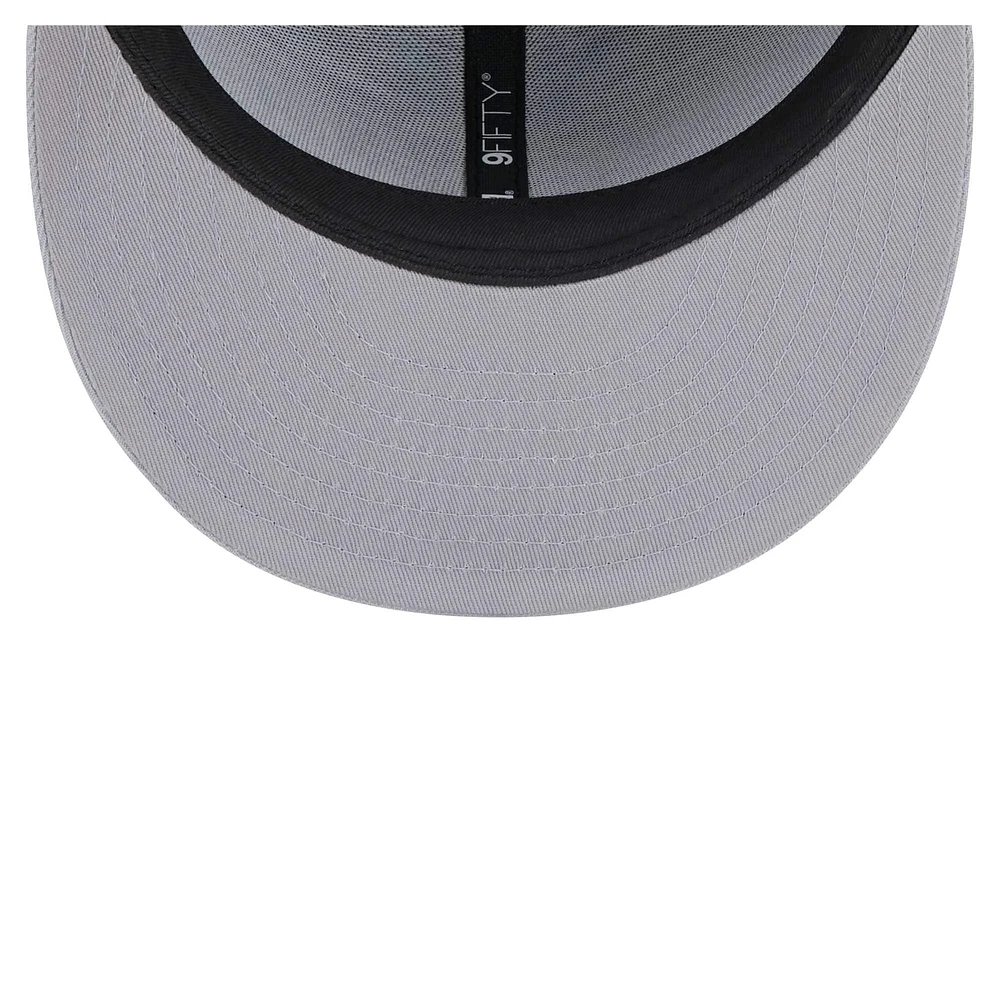 Casquette à visière snapback 9FIFTY Main des Cowboys de Dallas New Era bleu marine/gris pour homme