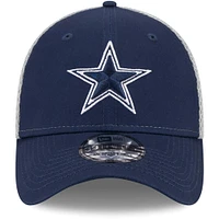 Casquette 39THIRTY Flex Main Neo des Dallas Cowboys New Era pour homme, bleu marine/gris