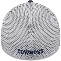 Casquette 39THIRTY Flex Main Neo des Dallas Cowboys New Era pour homme, bleu marine/gris