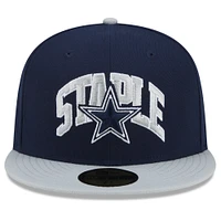 Casquette ajustée 59FIFTY des Dallas Cowboys NFL x Staple Collection New Era pour homme, bleu marine/gris