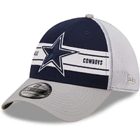 Casquette flex 39THIRTY pour homme des Dallas Cowboys New Era bleu marine/gris