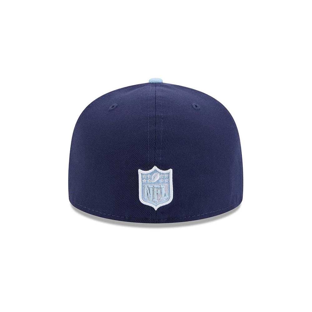 Casquette ajustée bicolore 59FIFTY bleu marine/bleu clair Dallas Cowboys New Era pour homme