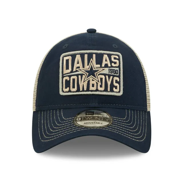 Men's New Era Navy/Natural Dallas Cowboys Devoted Trucker 9TWENTY