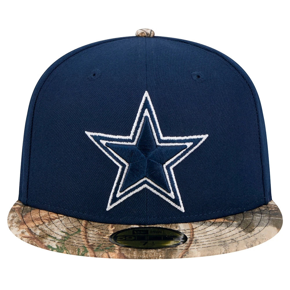 Men's New Era Navy/Realtree Camo Dallas Cowboys Active 59FIFTY Fitted Hat