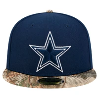 Casquette ajustée New Era bleu marine/Realtree Camo Dallas Cowboys Active 59FIFTY pour homme