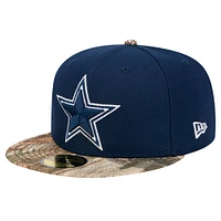 Casquette ajustée New Era bleu marine/Realtree Camo Dallas Cowboys Active 59FIFTY pour homme