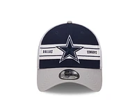 Men's New Era Navy/Silver Dallas Cowboys Team Banded 39THIRTY Flex Hat