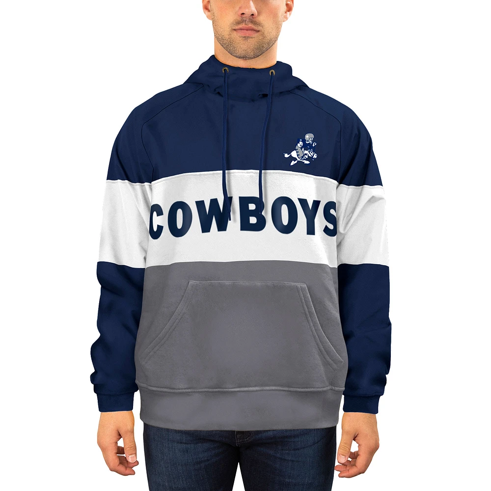 Lids Dallas Cowboys New Era Fleece Retro Joe Pullover Hoodie