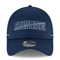 Casquette Flex New Era Dallas Cowboys 2020 NFL Summer Sideline Official 39THIRTY pour homme, bleu marine