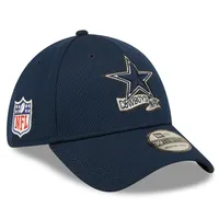 Casquette flex 39THIRTY Coaches des Dallas Cowboys 2022 pour homme New Era, bleu marine