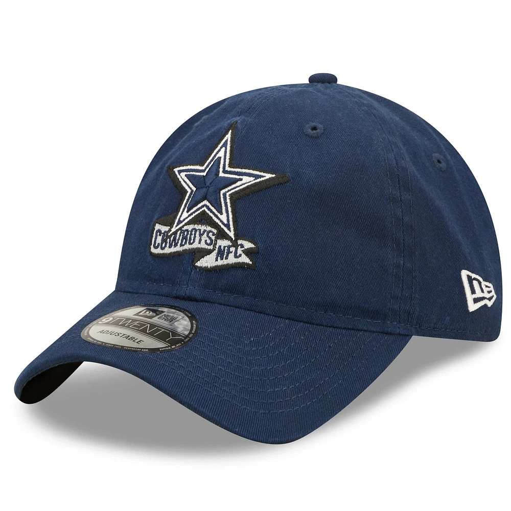 Casquette réglable bleu marine Dallas Cowboys 2022 Sideline 9TWENTY New Era pour hommes