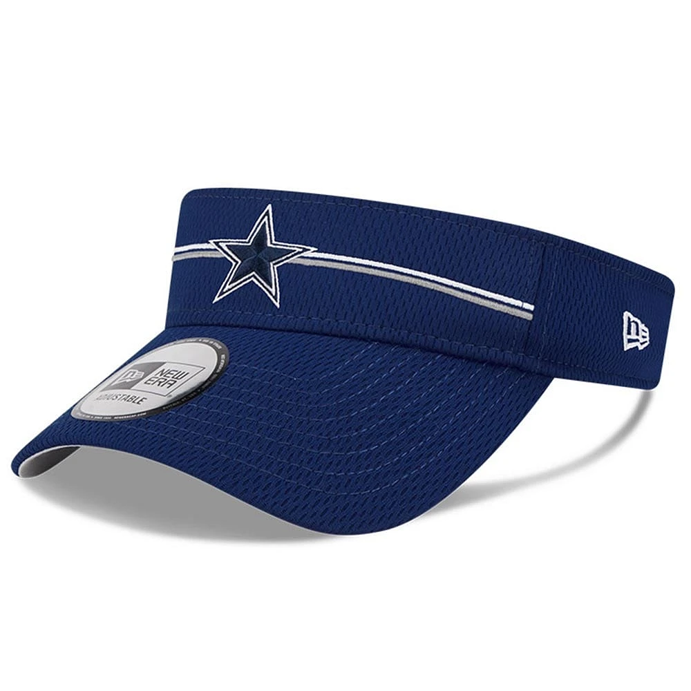 Visière réglable pour homme New Era Dallas Cowboys 2023 NFL Training Camp bleu marine