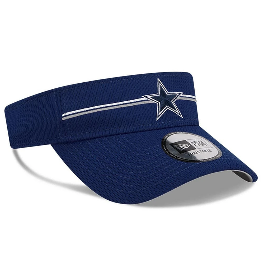 Visière réglable pour homme New Era Dallas Cowboys 2023 NFL Training Camp bleu marine