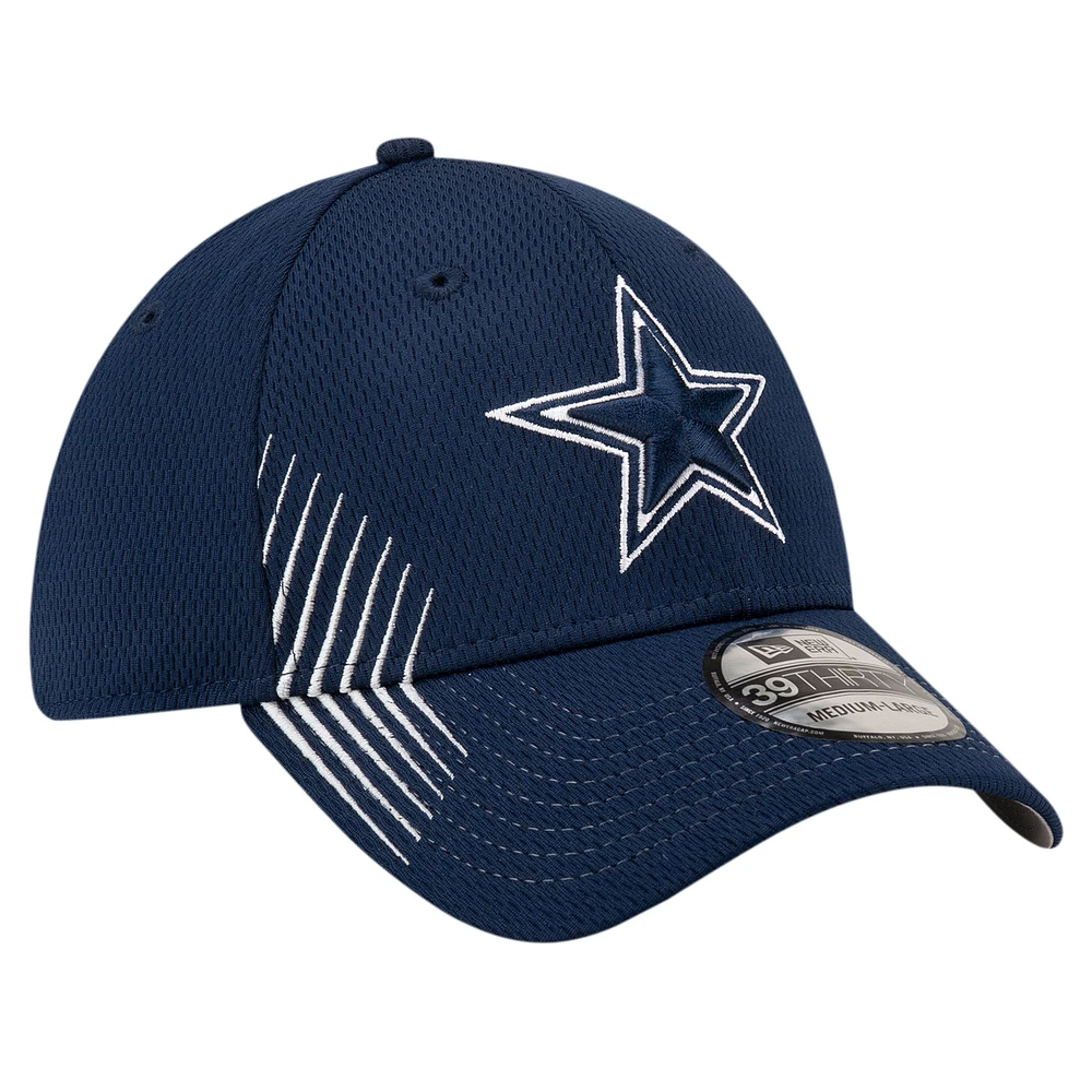 Casquette flexible Active 39THIRTY des Dallas Cowboys New Era pour hommes, bleu marine