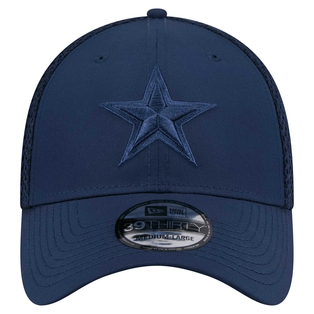 Men's New Era Navy Dallas Cowboys Active Team Tone 39THIRTY Flex Hat