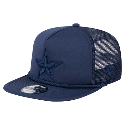 Casquette de golf à visière snapback Active Tone Dallas Cowboys New Era bleu marine pour homme