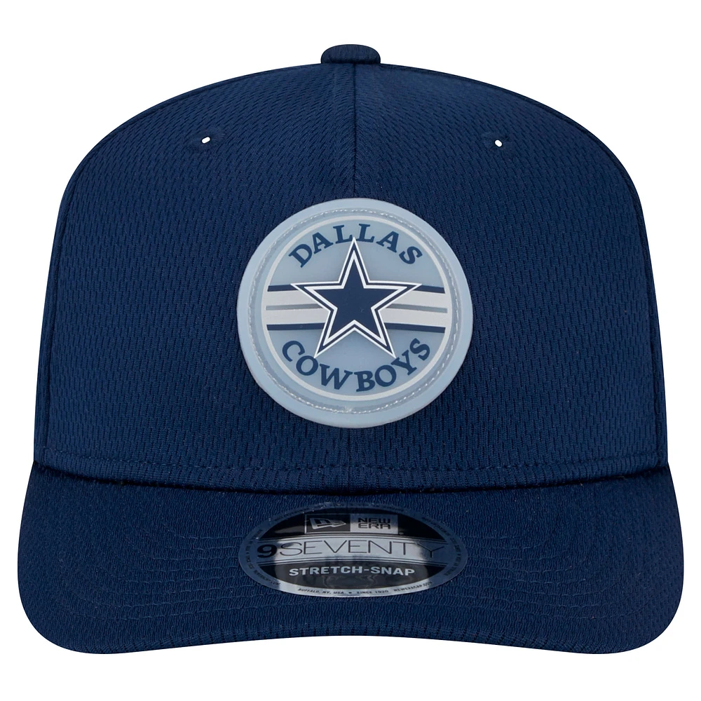 Casquette ajustable extensible à boutons-pression 9SEVENTY Adventure Patched bleu marine Dallas Cowboys New Era pour homme