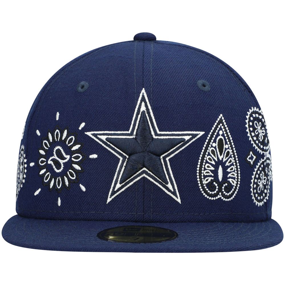 Men's New Era Navy Dallas Cowboys Bandana 59FIFTY - Fitted Hat