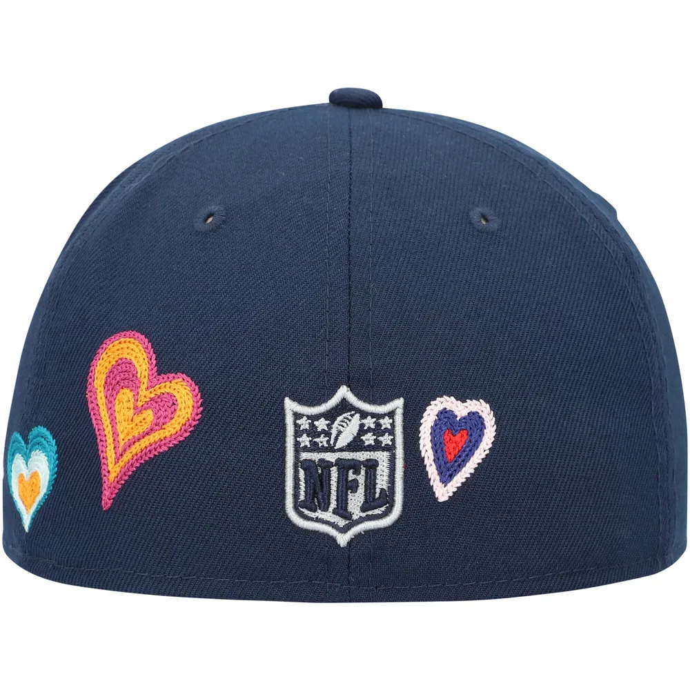 Men's New Era Navy Dallas Cowboys Gradient 59FIFTY Fitted Hat
