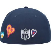 DCM VACHE BLEU MARINE NFL COEUR POINT DE CHAÎNE 59FIFTY HATMENHIC