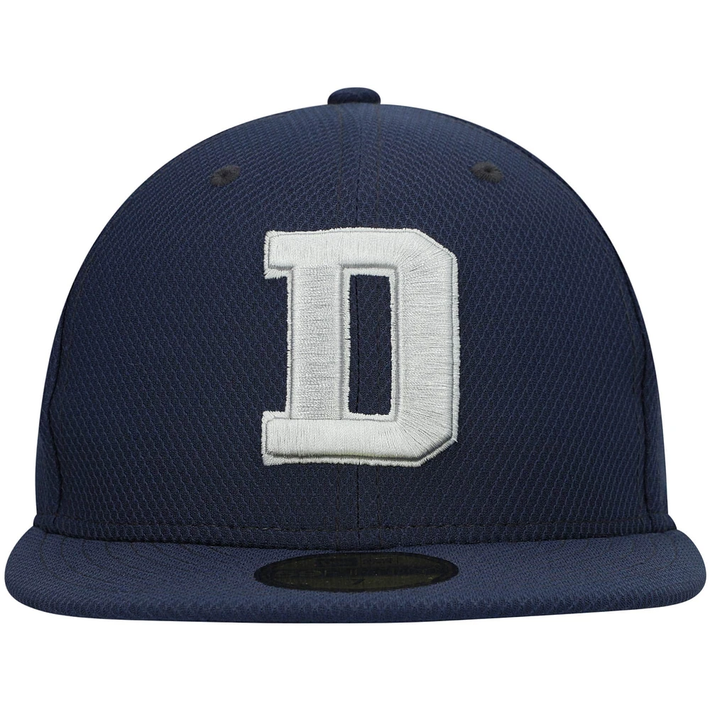 Men's New Era Navy Dallas Cowboys Coach D 59FIFTY Fitted Hat