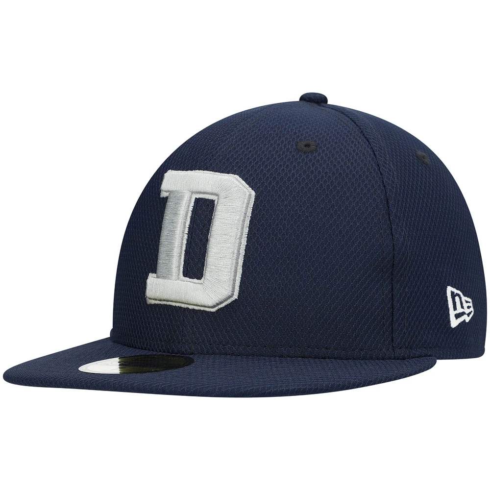 Men's New Era Navy Dallas Cowboys Coach D 59FIFTY Fitted Hat