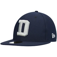 Men's New Era Navy Dallas Cowboys Coach D 59FIFTY Fitted Hat