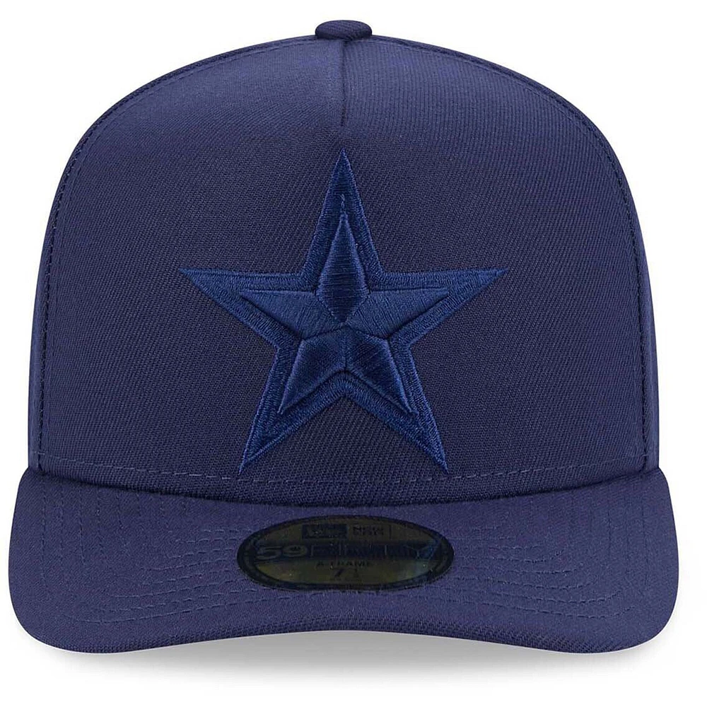 Casquette ajustée A-Frame 59FIFTY pour homme New Era bleu marine Dallas Cowboys Color Pack