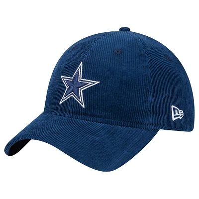 Men's New Era Navy Dallas Cowboys Corded 9TWENTY Adjustable Hat